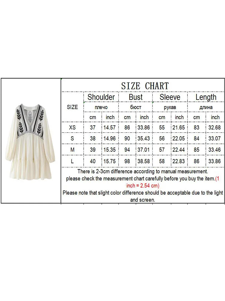 TRAF donna estate fiore ricamato Mini abito elegante manica lunga Patchwork abiti 2024 nuovo vestito Casual moda vacanza