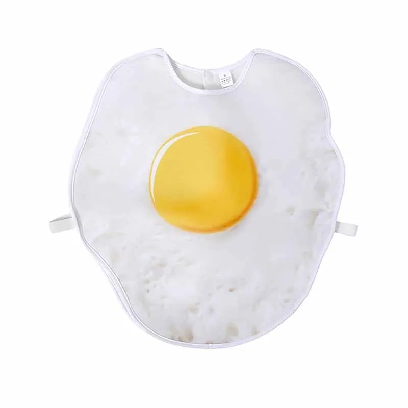 أطفال مضحك ثلاثية الأبعاد طباعة جديدة هالوين الغذاء تأثيري حلي البيض المقلي لعب الأدوار زي الأطفال مرحلة المدرسة أداء زي