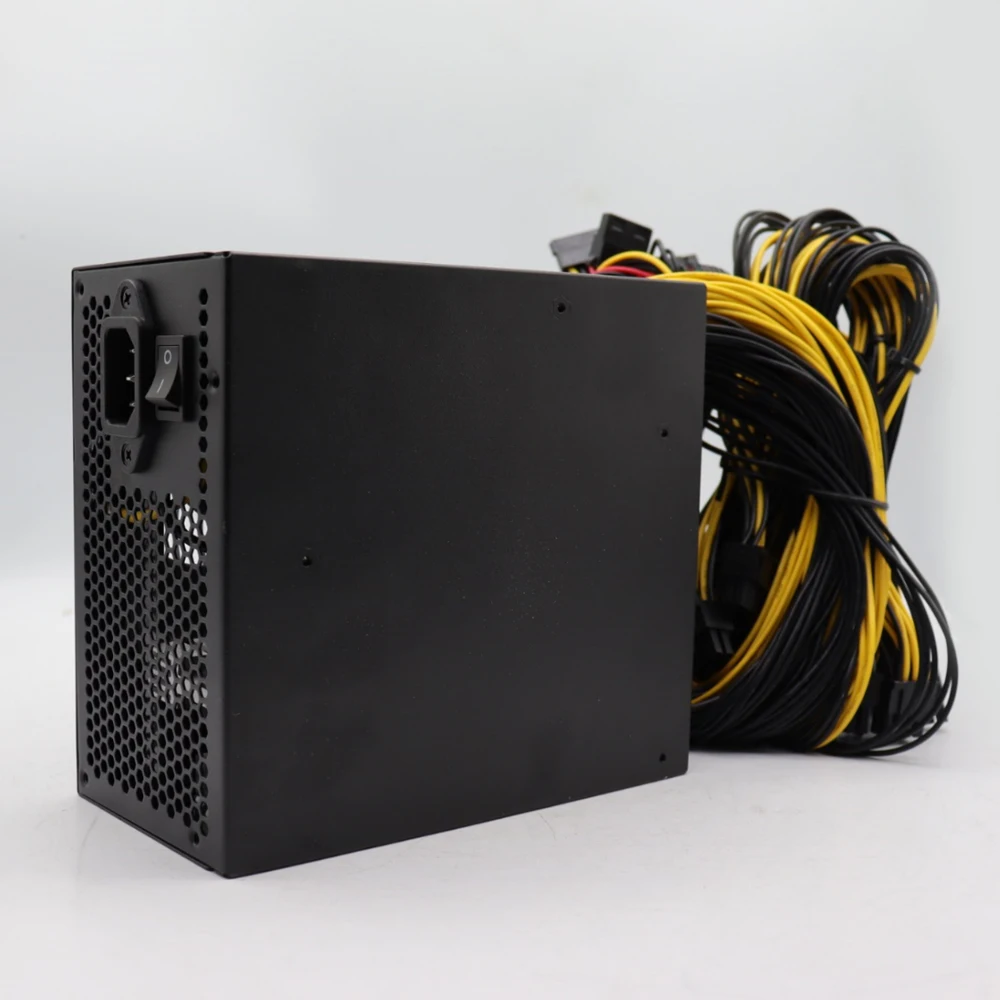 T.F.SKYWINDINTL 2000W PC Power Supply Efficient Support 8 Display Cards GPU Mining Power For BTC ETH PSU Temperature Control