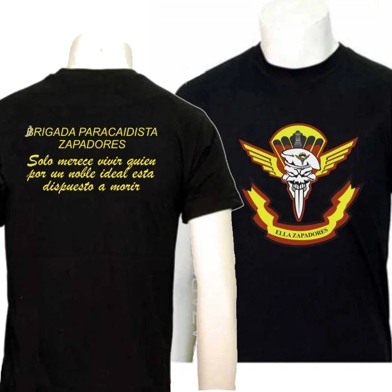 Spanish Paratrooper Brigade ELLAZAPADORES T-Shirt New Short Sleeve 100% Cotton Casual O-Neck Summer Mens T-shirt Size S-3XL