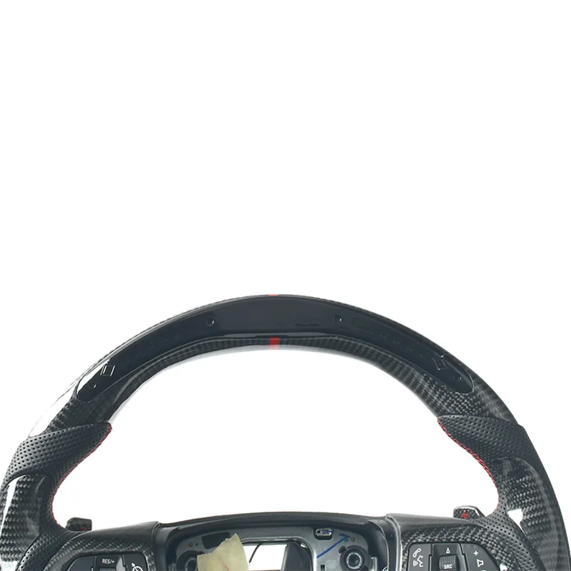 For Chevrolet Cruze Hatchback Sedan Malibu 09-13 12 11 Customized Carbon Fiber LED display Steering Wheel leather