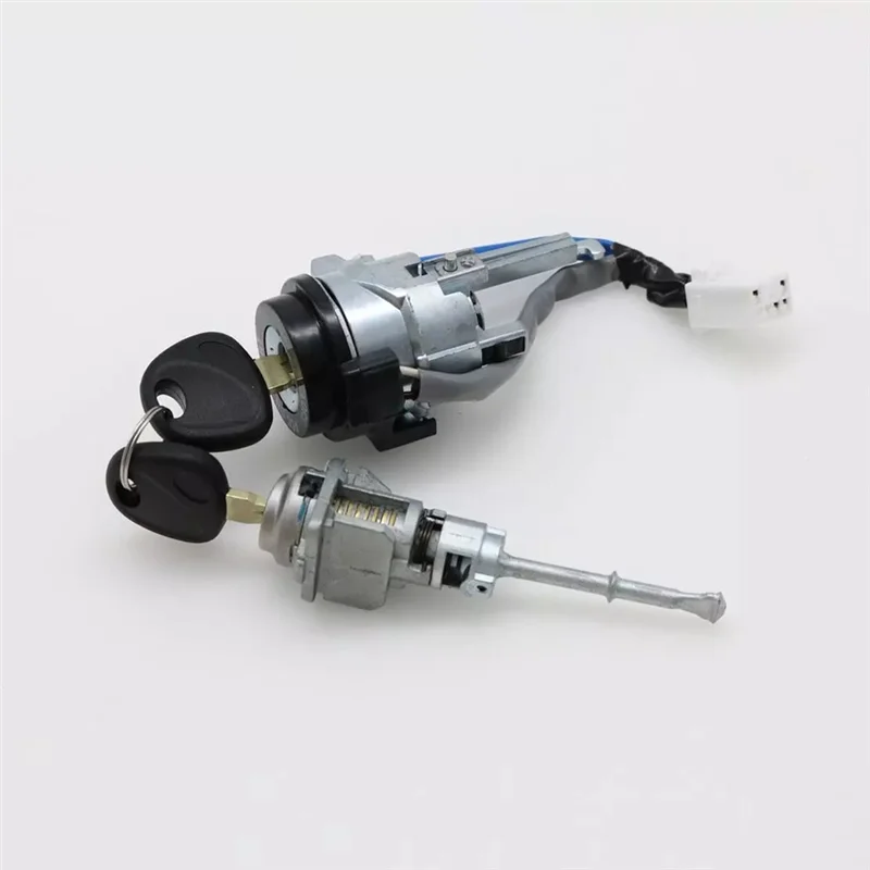 

For Hyundai Elantra 81970-F0000 81905-F2230 Car Ignition Switch Cylinder Lock Barrel Kit 2 Keys LHD