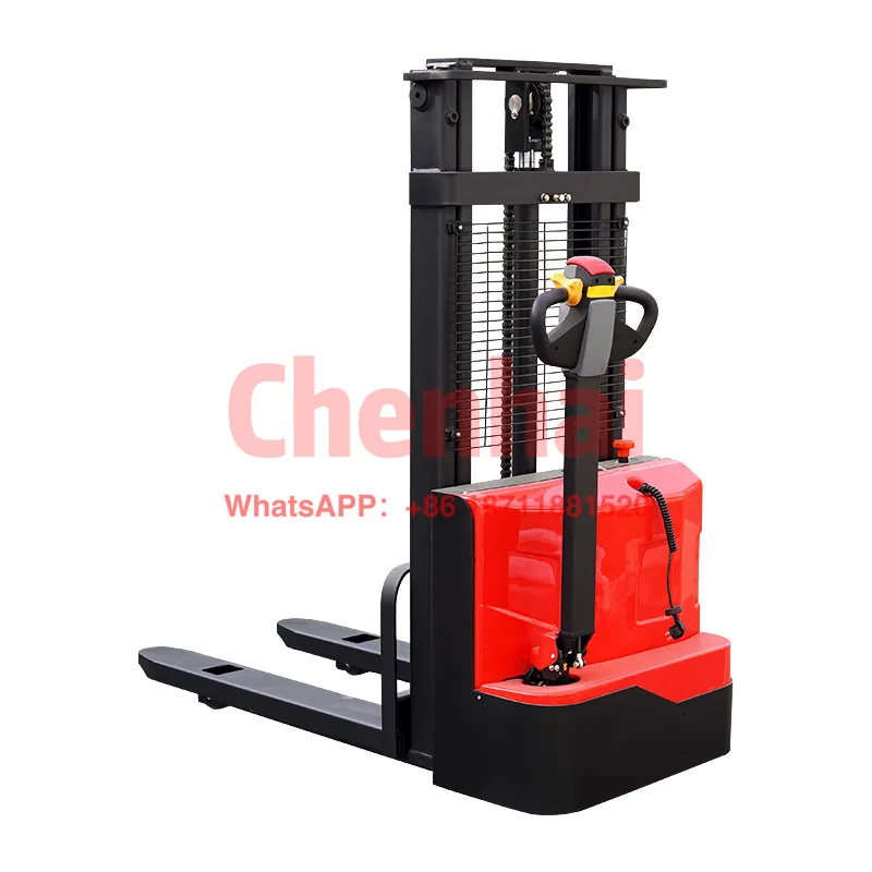 Electric forklift 1.2T1.5T energy-saving cheap portable electric stacking pallet forklift warehouse