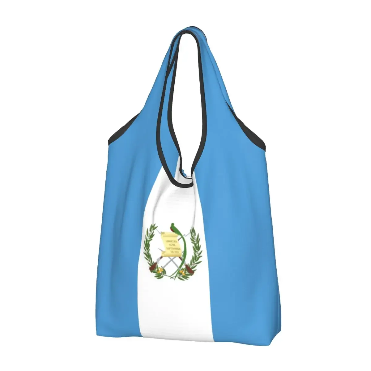 Reusable Guatemala Flag Gifts Stickers Shopping Bag Women Tote Bag Portable Pride Grocery Shopper Bags