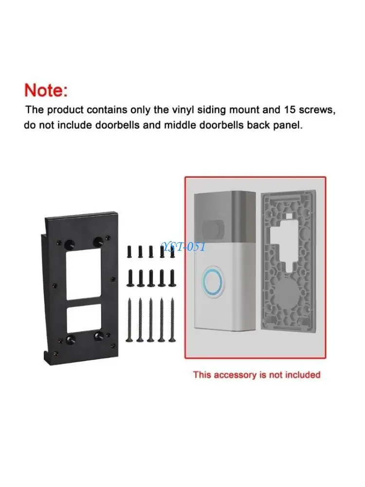 

E15A Adjustable Angles Doorbell Bracket Replacement Vinyls Siding Doorbell Mount