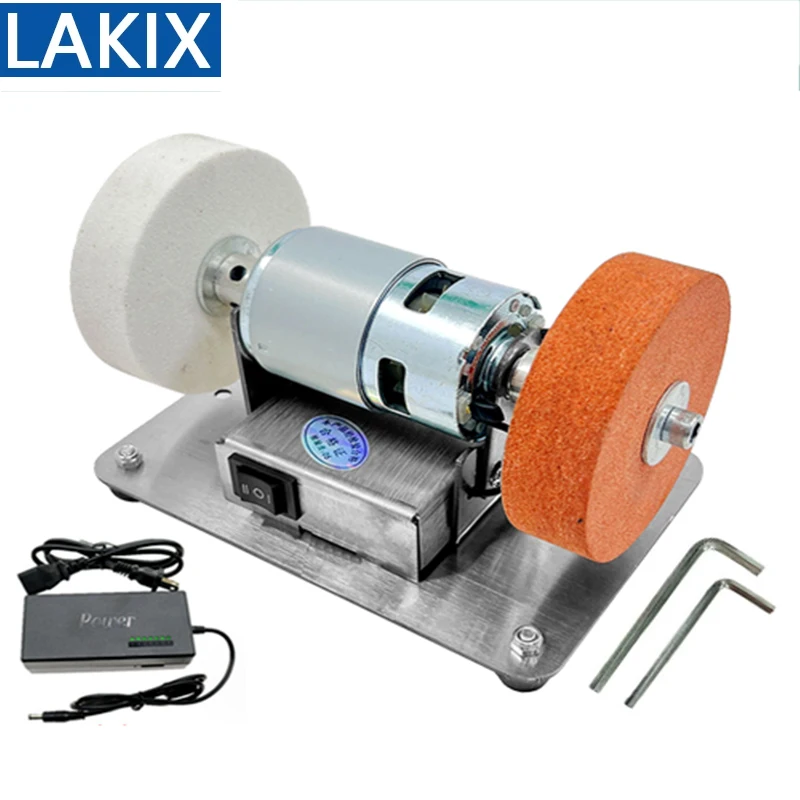 

Small Double Grinder Machine Table Grinding Coarse and Fine Polishing Electric Grinding Wheel Grindig Stone Household