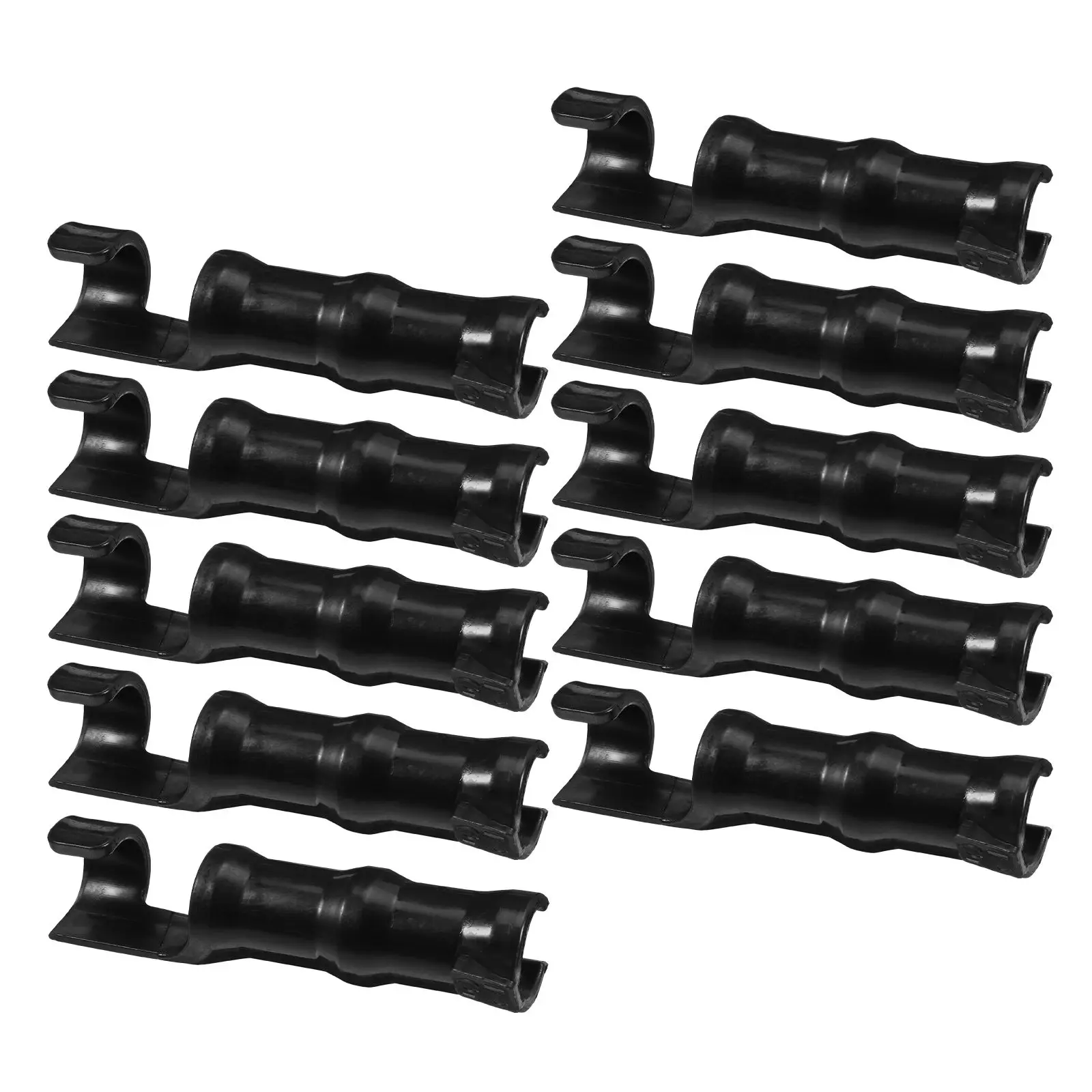

30pcs Black Greenhouse Thermal Film Clamp for Greenhouse Film Pipe Sturdy Garden Clips Windproof Easy Installation Garden