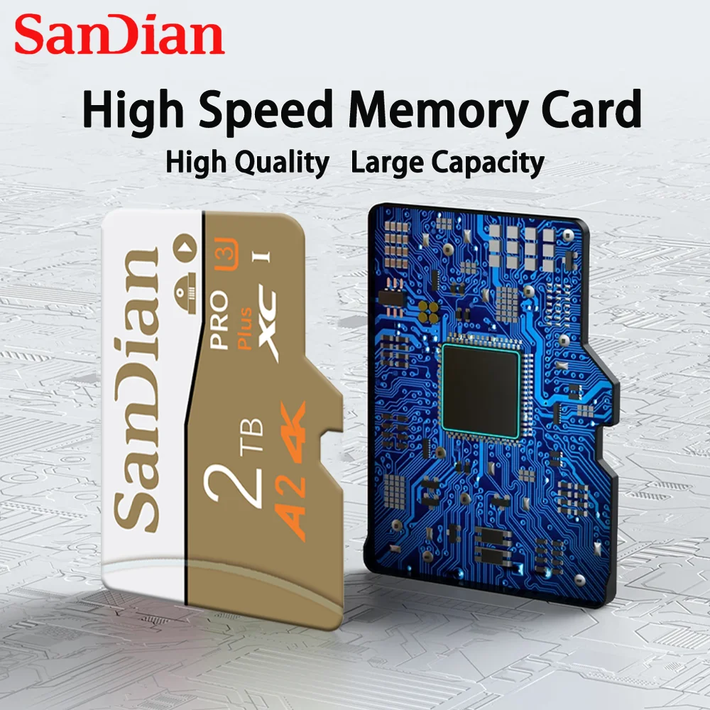 Original Class10 Mini Sd Memory Card 1TB Micro TF Sd Card 2TB Smart 150MB/s SD/TF Card For Phone/Camera/Drone Give Card Reader