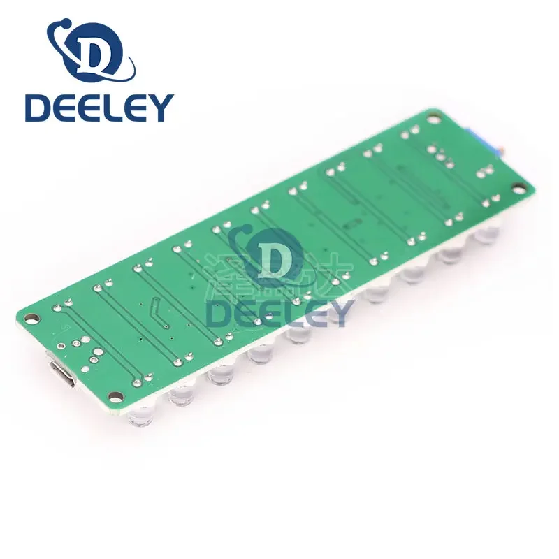 Voice-Controlled Induction Power Amplifier Spectrum Audio Level Meter Module LED