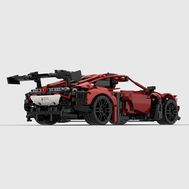 Cidade supercar modelo moc tijolos de construção velocidade campeão m4 gt3 tecnologia blocos modulares presentes brinquedos natal diy conjuntos montagem