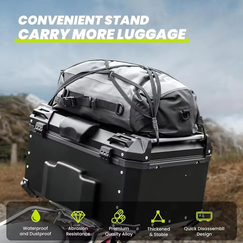 

Motorcycle aluminum alloy trunk side box waterproof trunk electric vehicle storage box