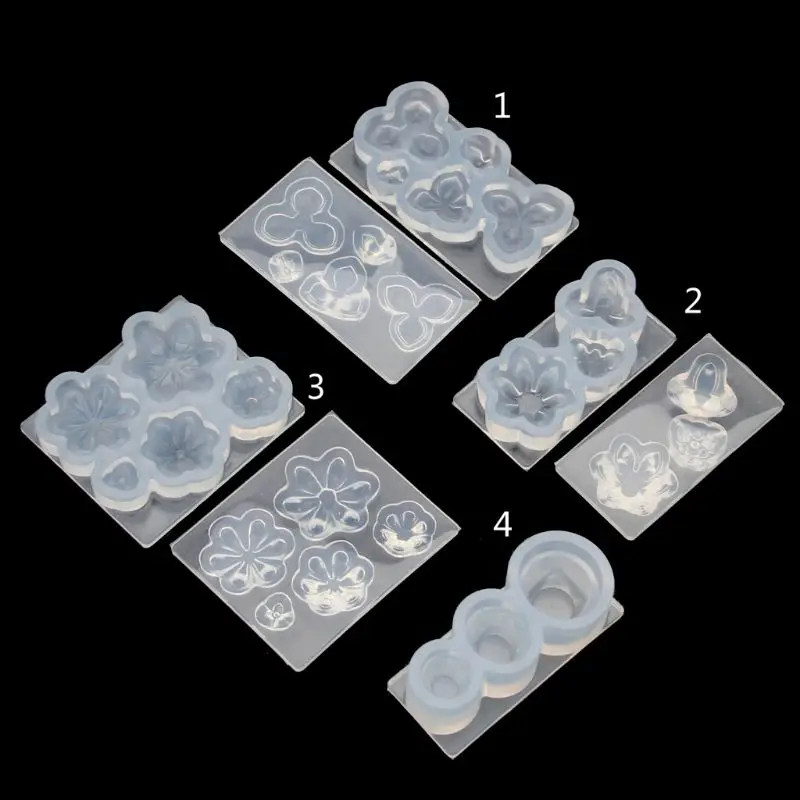 

Mini Size Flower Succulent Plants Flowerpot Silicone Resin Mold Art Craft Tools