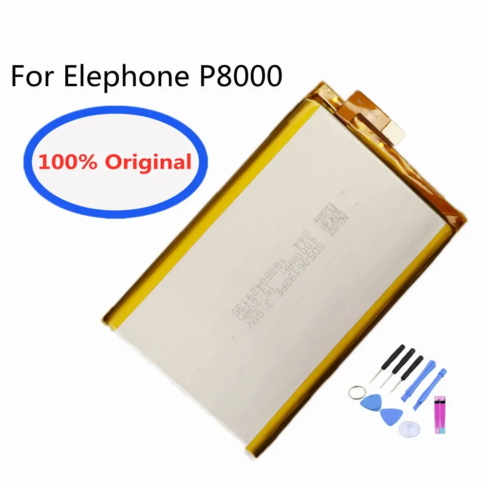 New Original Elephone Battery For Elephone P8000 4165mAh Smart Phone Replacement Batteries Battery Bateria + Tools