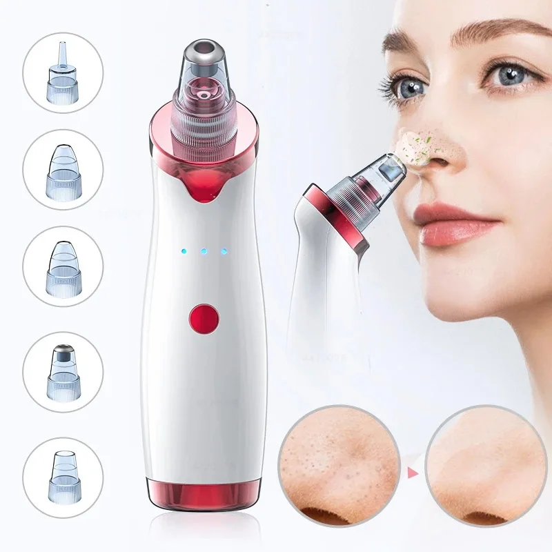 Non-Visual Blackhead Remover, Electric Microdermabrasion Pore Vacuum, Home-Use Beauty Device for Acne and Blackhead Removal
