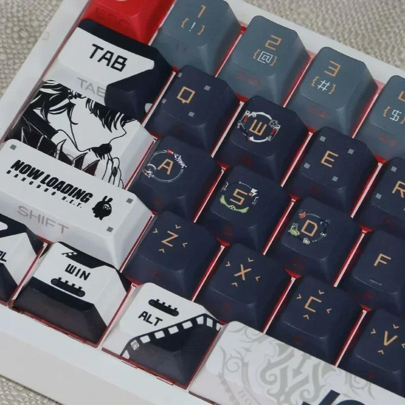 Zenless Zone Zero Anime Keycaps Set PBT Cherry Profile Key Caps for Mechanical Keyboard Custom Gaming Keyboard Keycaps Ellen Joe