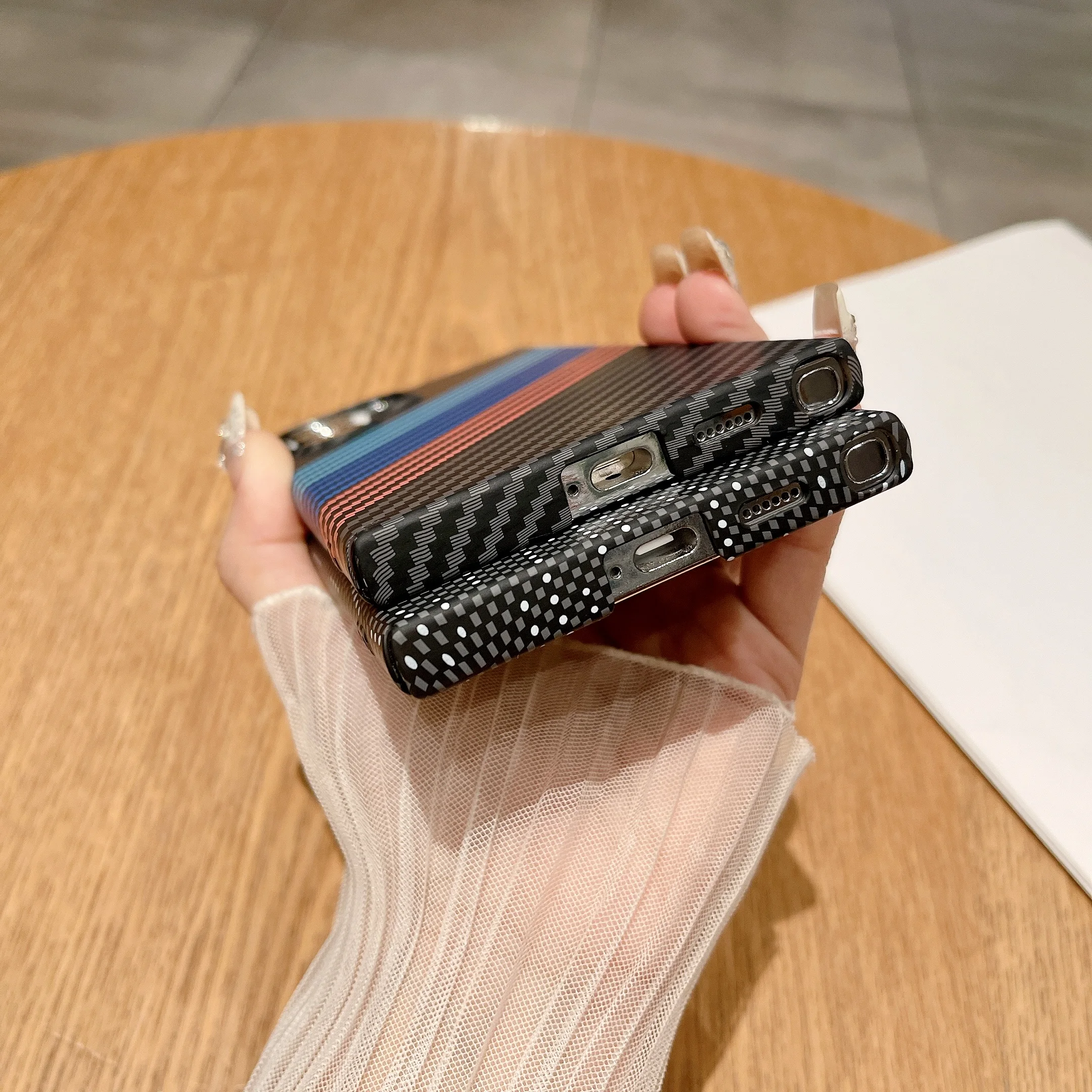 Carbon Fiber Magnetic Charge Protection Phone Case For Magsafe Samsung Galaxy S25 S24 Plus S23 S22 Ultra A16 A56 A55 Hard Cover