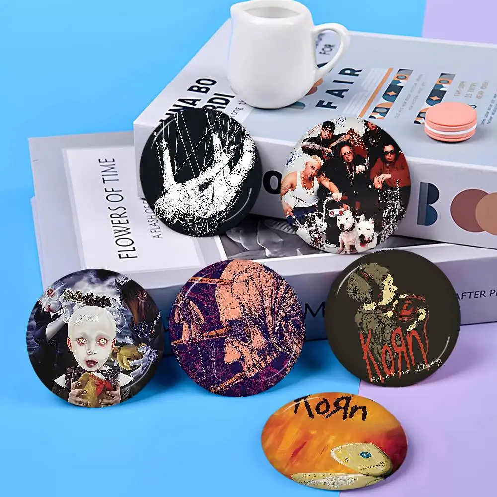 Rock Band K-KornS 58mm Animals Funny Brooches Badge Backpack Clothes Gift Accessory