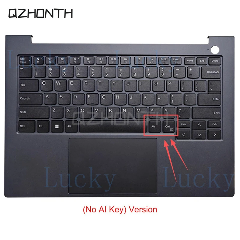 

f Used For Lenovo ThinkBook 14 G6 IRL Palmrest with US Keyboard Non-Backlit Black