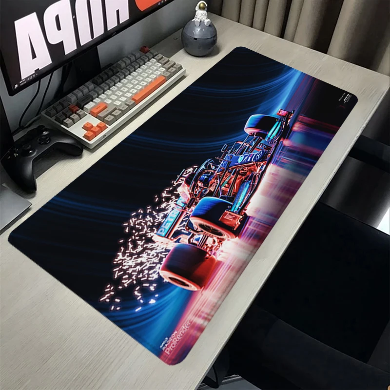 

F1 Mouse Pad Office Computer Desk Mat Formula One Mouse Mat Gamer Keyboard Mat Stitched Edge Mousepad Cabinet Pc Gaming Accessoy