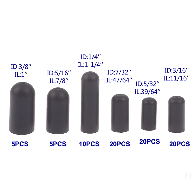 Rubber Dropper Covers: 80pcs Vacuum Dust Cap for Automobile Carburetor - ID Sizes 5/32