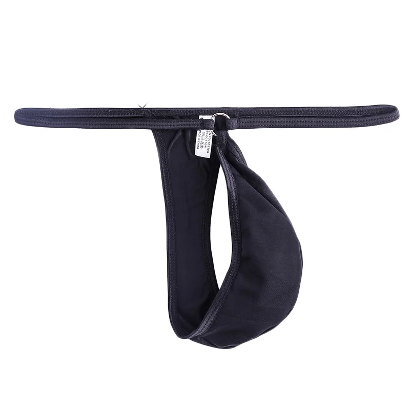 Мужские трусы, мужское нижнее белье, дышащие стринги, сексуальные стринги с низкой посадкой, чехол, нижнее белье, однотонное выпуклое, с эластичной резинкой на талии