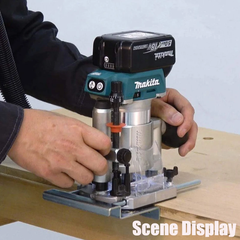 Imagem -04 - Makita Multifuncional Plunge Base Máquina de Corte Gravação Press-in Base Carpintaria Drt50 Rt0700c 1955630