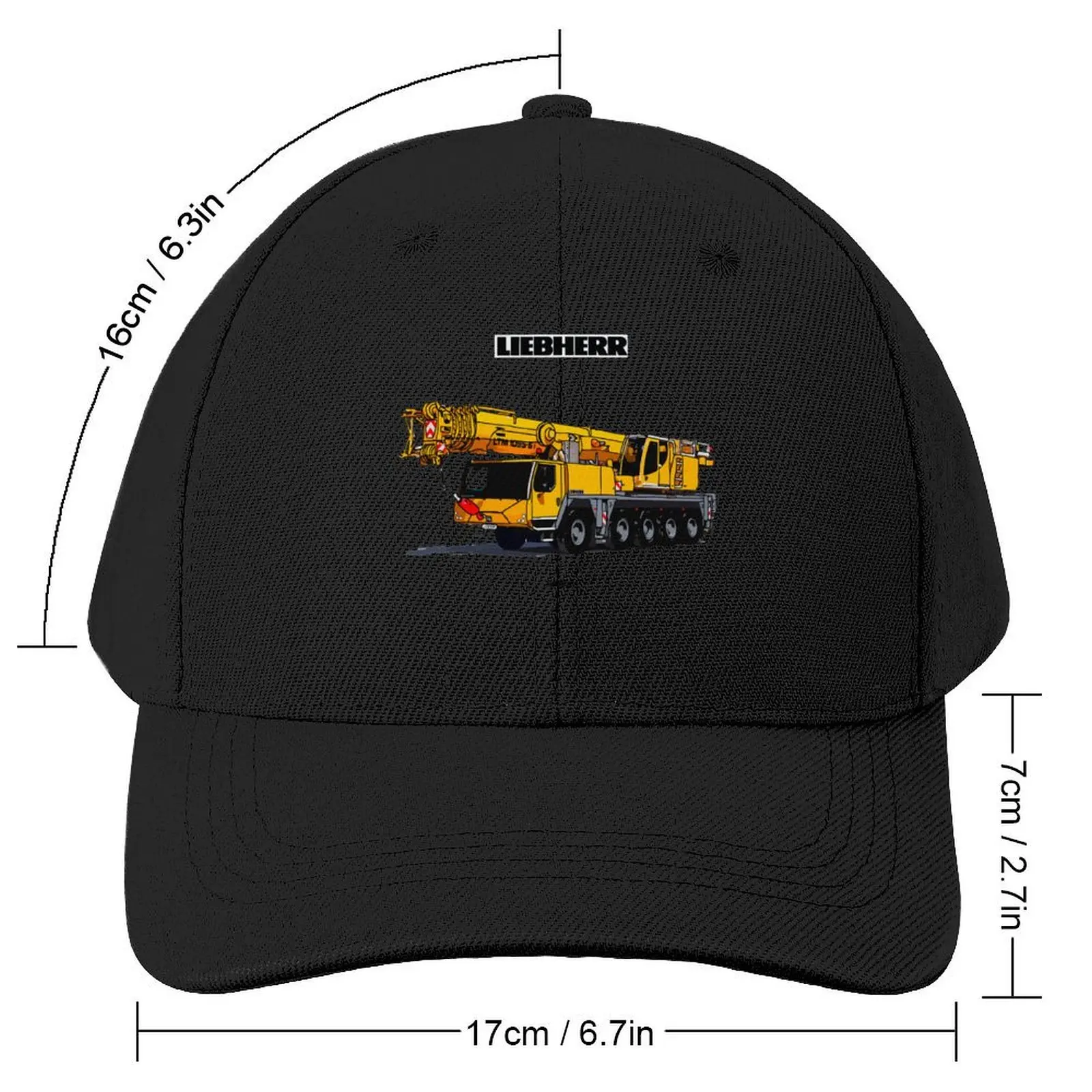 Liebherr Heavy Crane Baseball Cap Trucker Cap Wild Ball Hat fishing hat western Hat Caps Male Women's