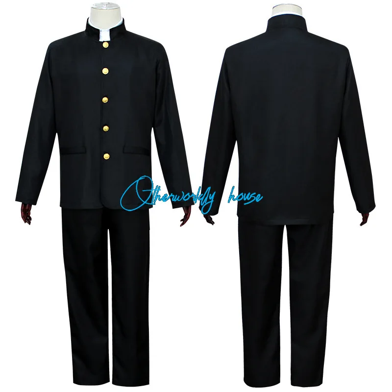 Mob Psycho-Costume Cosplay Noir pour Homme, Manteau et Pantalon, Uniforme Sв, Mobu Saiko Hyaku Kageyama Shiggones, 03/Casual, 100