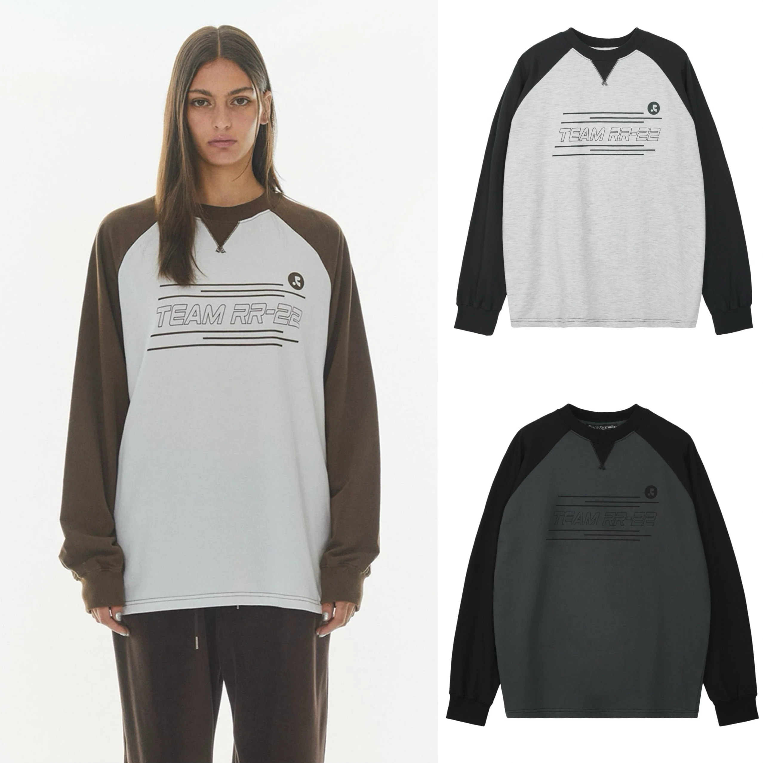 

Повседневная женская толстовка с буквенным принтом RR и логотипом Blo Long Sve round Ne, свободная футболка, удобный хлопковый топ