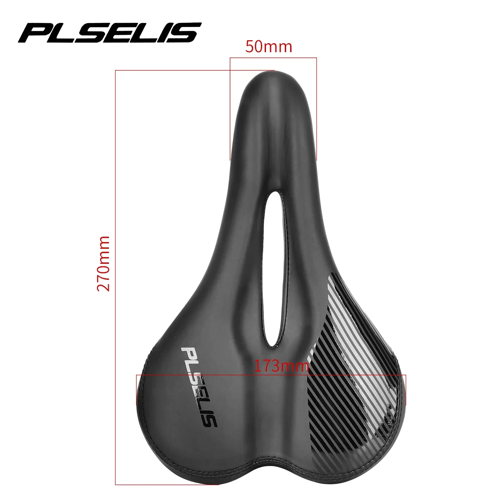 PLSELIS Bicycle Hollow Saddle Breathable Widened Comfortable And Waterproof 7x7 Mountain Bike Seat Cushion Road Mtb Saddle