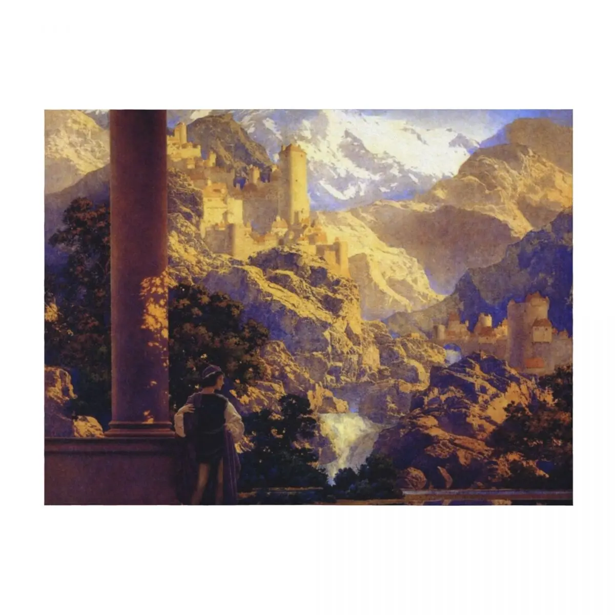 

Romance by Maxfield Parrish. Throw Blanket Loose Kid'S Blankets Sofas Of Decoration Blankets
