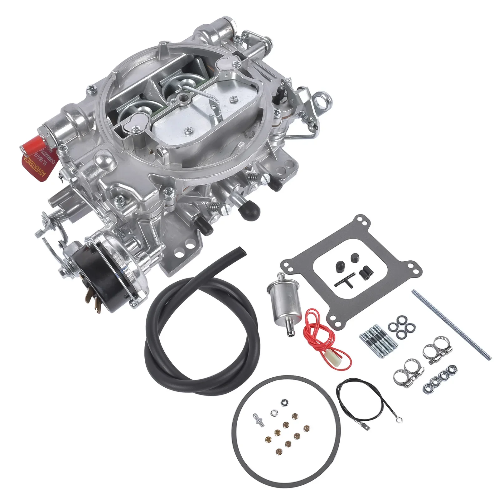 Glossy Carburetor W/ Electric Choke for Performer 4-Barrel Square Bore 800 CFM Aluminum 1413-800