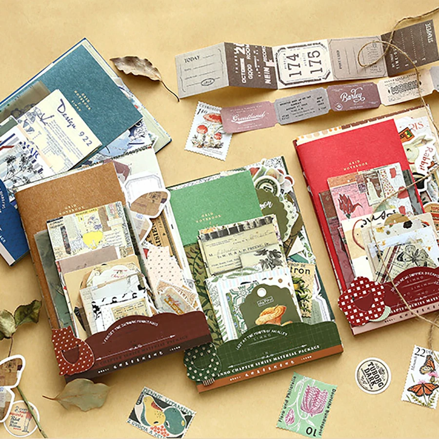 

DIY альбом для вырезок, ретро-коллаж, материалы ручной работы, набор бумаги для украшения заметок и журналов, набор эстетических инструментов