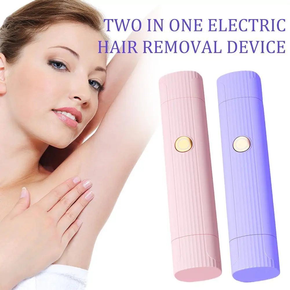 

Portable Rechargeable Electric Lady Shaver Double Head Full Body Armpit Leg Intimate Electric Hair Remover Shaver for Women