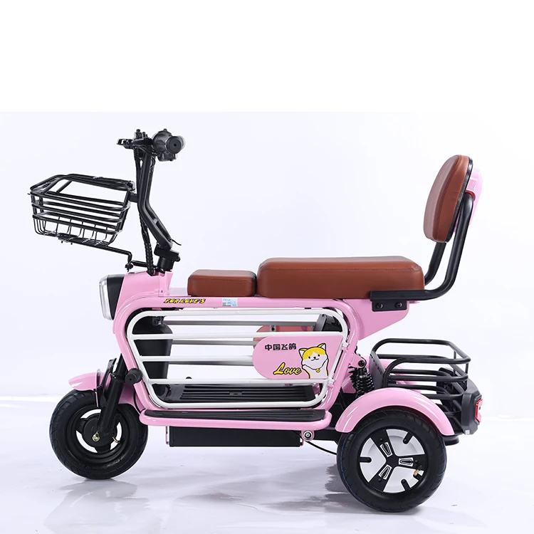 تصميم جديد للكبار دراجة نارية كهربائية 48 فولت 10AH رخيصة محرك دراجة ثلاثية العجلات الكهربائية مفتوحة الجسم للبالغين سعر التنقل