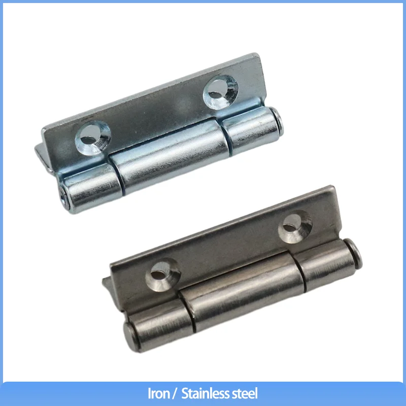 Thickened Industrial Cabinet Door Hinge 2-inch 304 Stainless Steel Or Iron Narrow Side Square Hinge Industrial Equipment