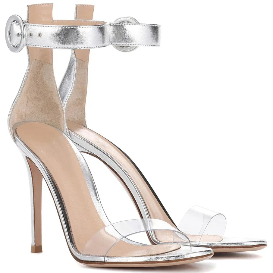 

【Measure your feet length before order】 Luxry Women Stiletto High Heel Sandals Fashion Evening Dress Party Lady Shoes 57-CHC-26