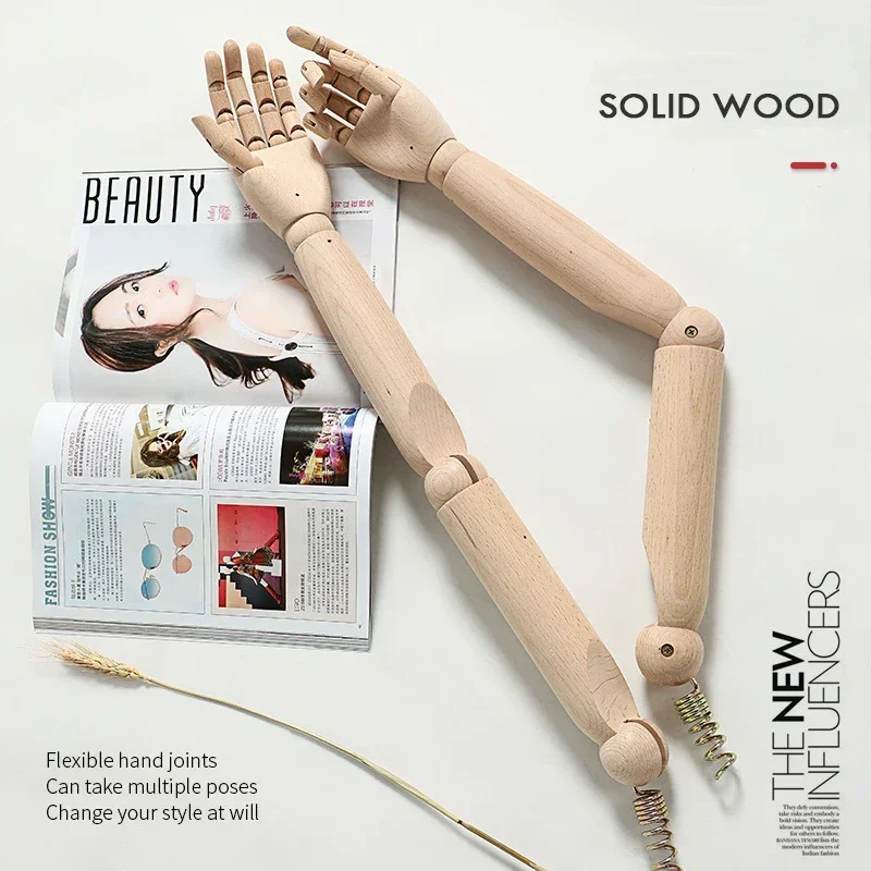 Female Male & Kids Wood Mannequin Arm Hand Accessories For Mannequins Props