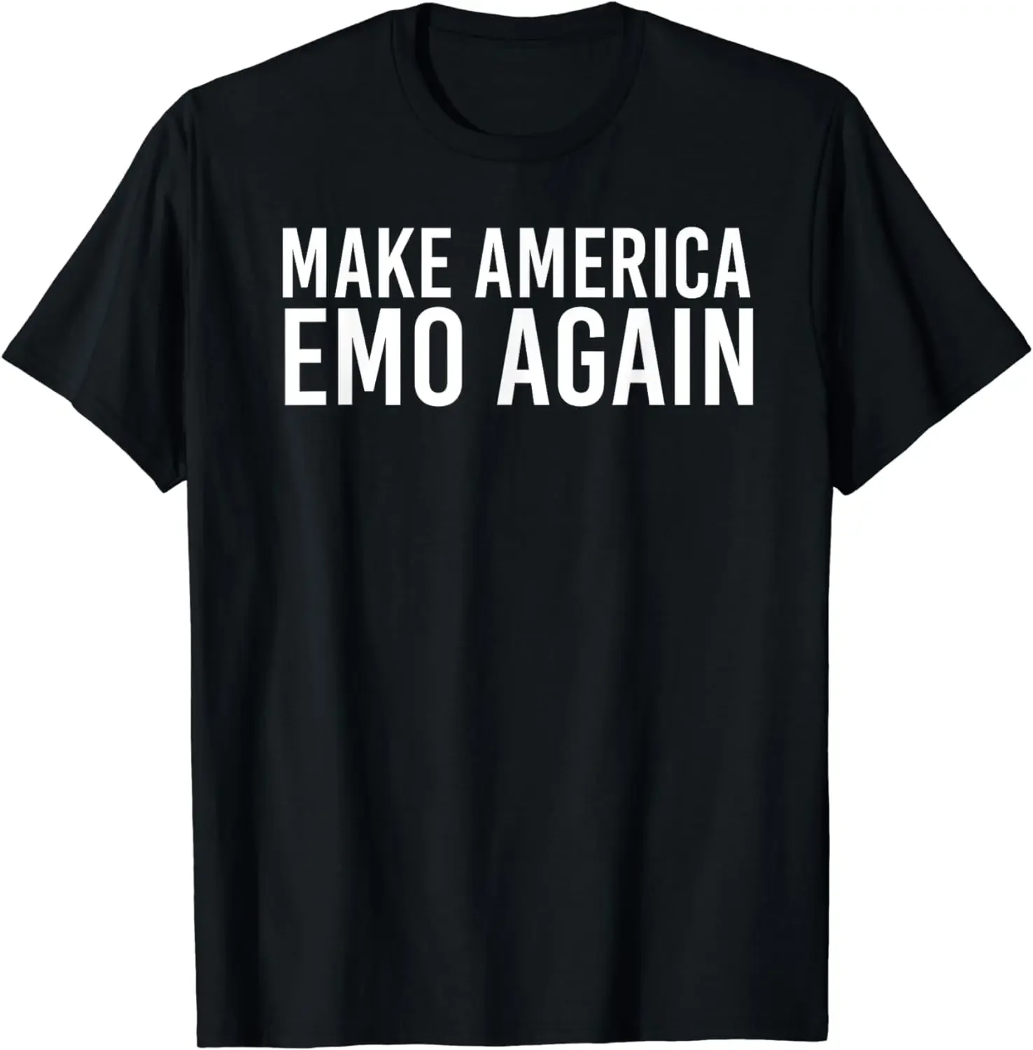 

MAKE AMERICA EMO AGAIN Funny Goth US Gift Idea T-Shirt Men Clothing Vintage T Shirt Emo Camisetas