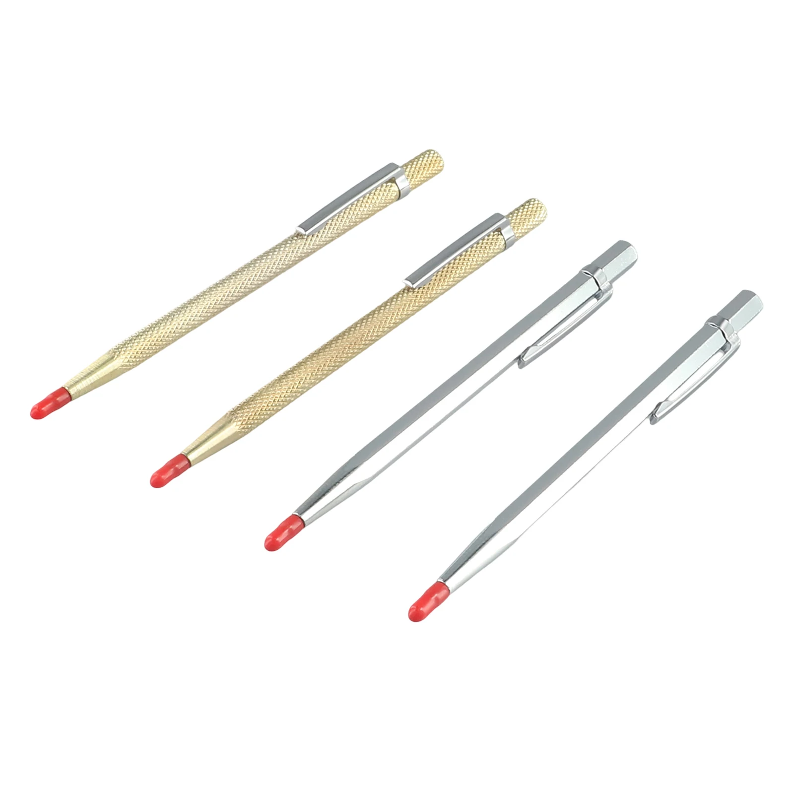 Carbide-Tipped Metal Scriber Pen 4-Pack for Glass Tile Engraving Marking on Steel Iron Ceramic Marble and Comparable Surfaces