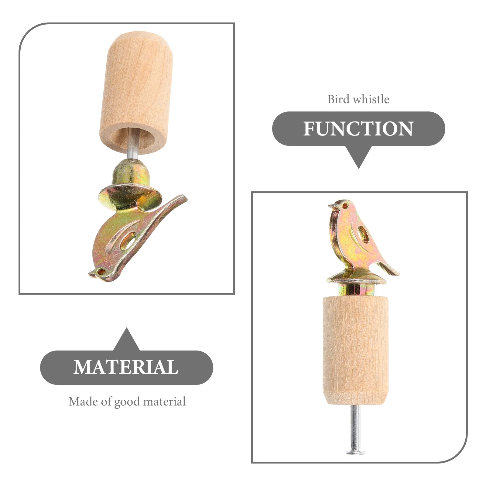 Bird Whistle Toy Practical Christmas Gift Caller Vent Class for Training Practice Tweeting Funny Metal