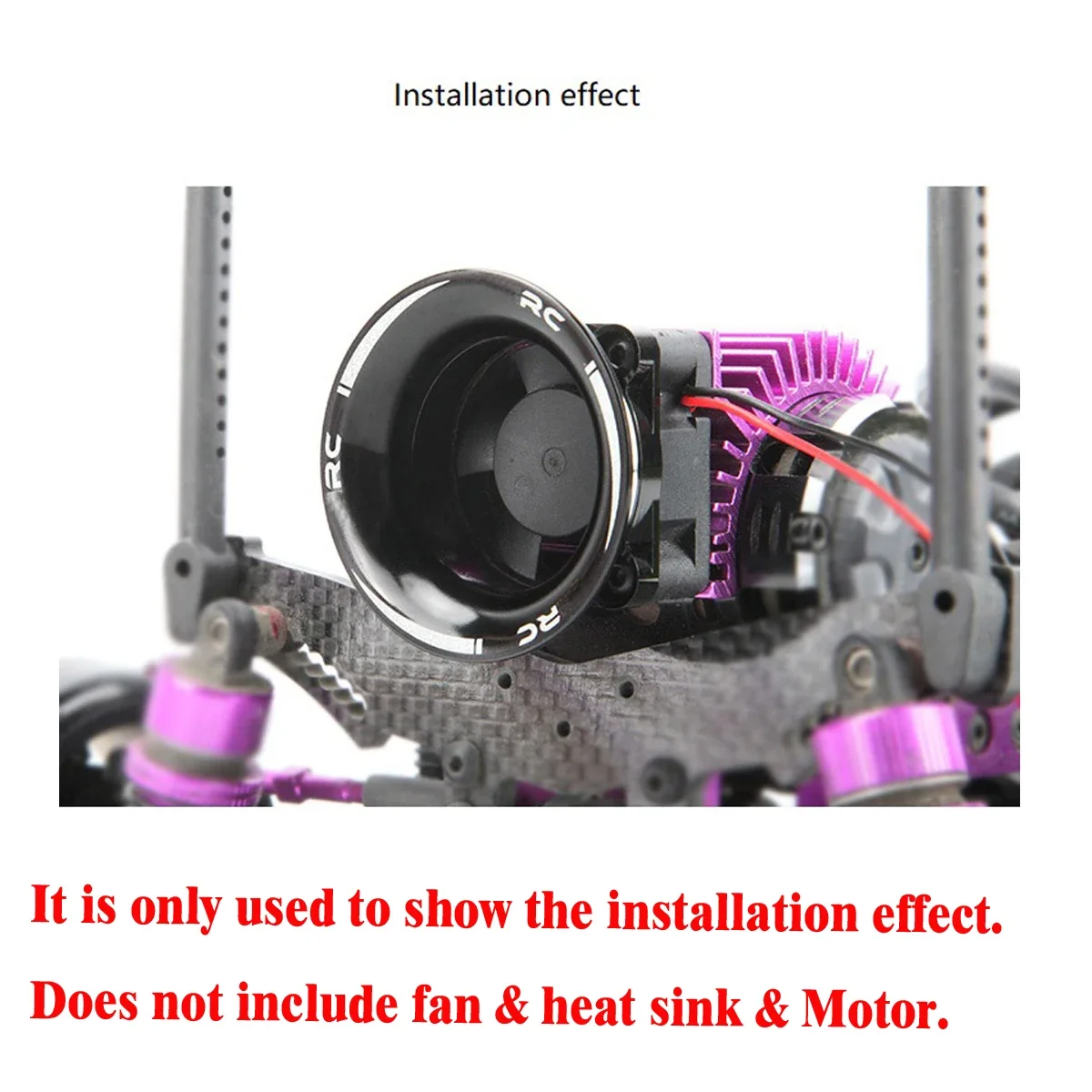 Nowa aluminiowa osłona wentylatora chłodzącego silnik 380/540 3650 do elektrycznego samochodu Rc HSP Traxxas Axial SCX10 TAMIYA 7014