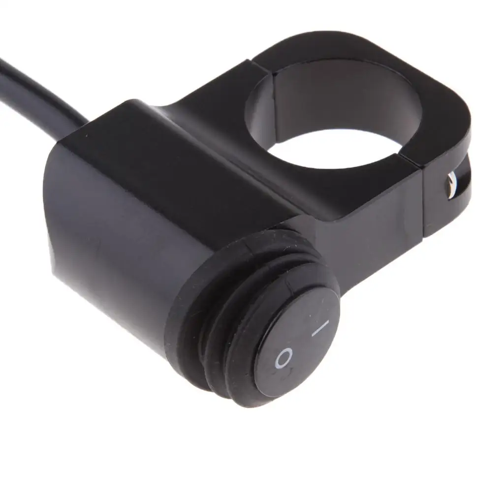 25mm Handlebar Headlight on Off Switch Waterproof Alloy Light Control for Motorcycle Handlebar 1 Inch Riding Safety Accessory