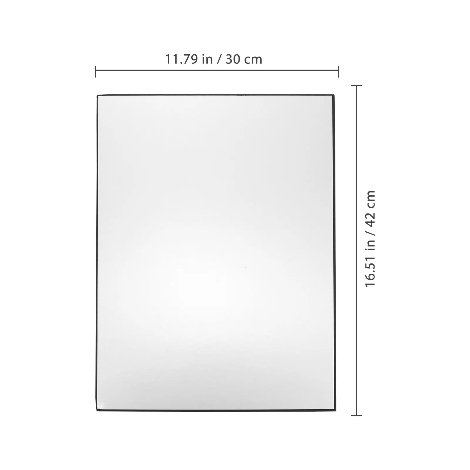 Black Photography Reflector For Product Photography Studio Content Foldable Cardboard Light A3 Rectangular