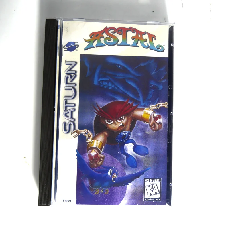 Saturn Copy Disc Gra Kisuishou Densetsu Astal z ręcznym odblokowaniem gry konsolowej Retro Video Gra z bezpośrednim odczytem