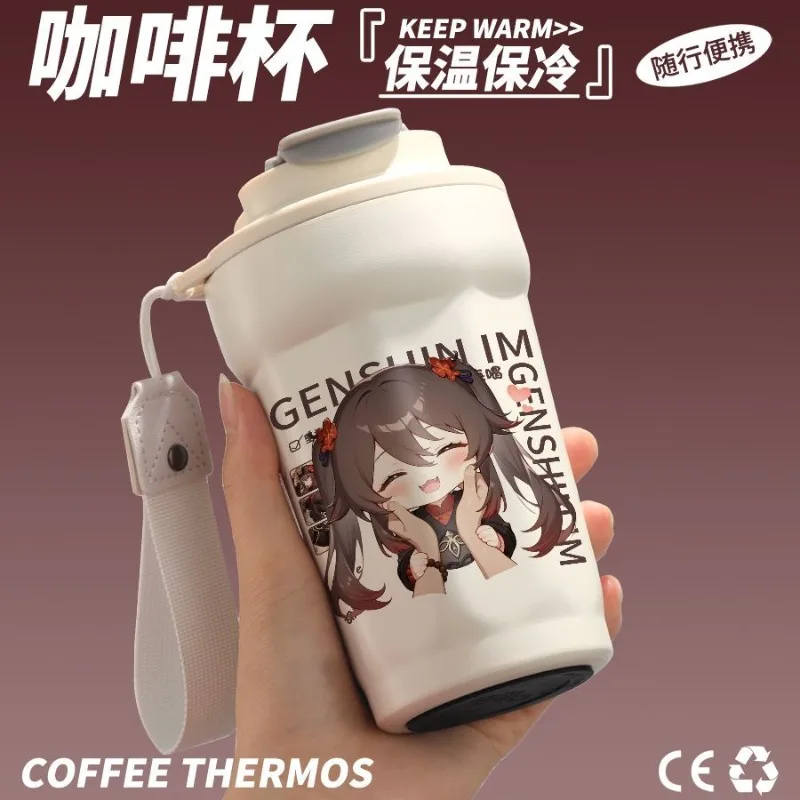 

Game Anime GS Impact Cos Wangsheng Funeral Parlor Hutao 2025 Unisex 16x7.5cm Portable Stainless Steel Insulated Cup Present