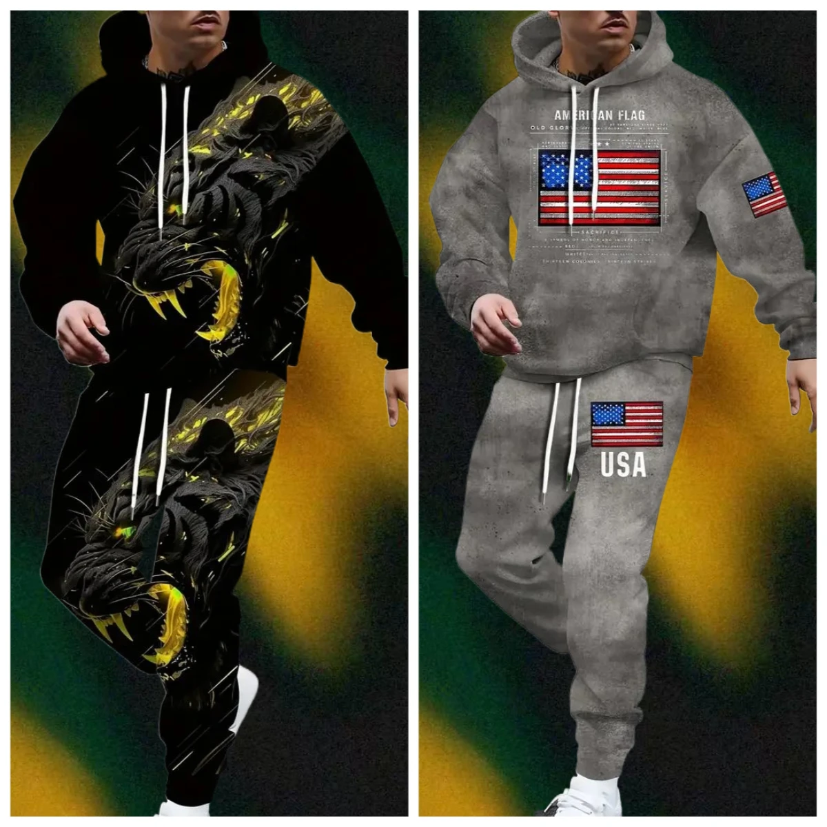 

Толстовка с принтом New York 98 и Лос-Анджелес, повседневный спортивный стиль с капюшоном, уличная одежда для взрослых, толстовка с длинными рукавами и брюки