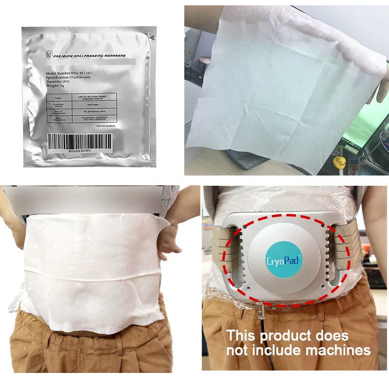 5pcs Cryolipolysis Anti Freeze Membrane Antifreeze Film for Cryotherapy Freezing Machine Anti-freezing Fat Therapy Body Slimming