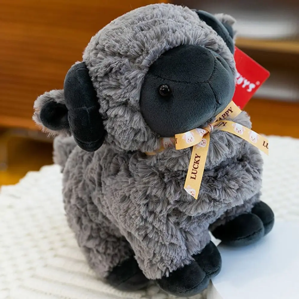 Giocattoli per bambole in cotone PP bambola di peluche di capra in piedi 23 cm peluche di pecora farcita giocattoli adorabili morbidi portachiavi di capra per bambini
