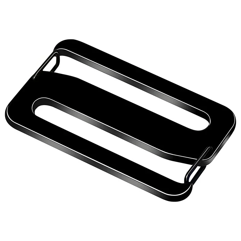 2 Stück Metall-Verstellschnallen aus Aluminium mit Einzelhakenverschluss für Rucksäcke, DIY-Bastelarbeiten, Gürtel, Taschen und Riemen. – Detail 4